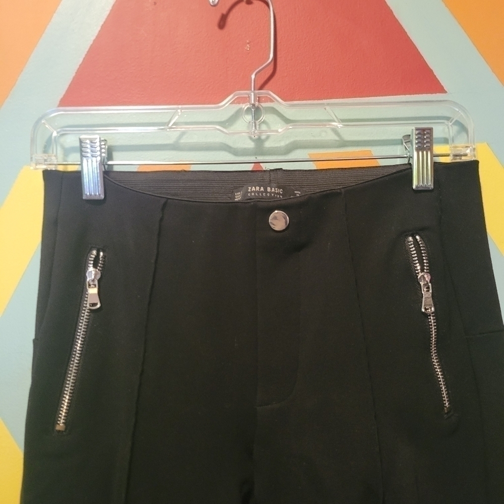 Zara Basic Collection Women's Pull On Black Pants… - image 5